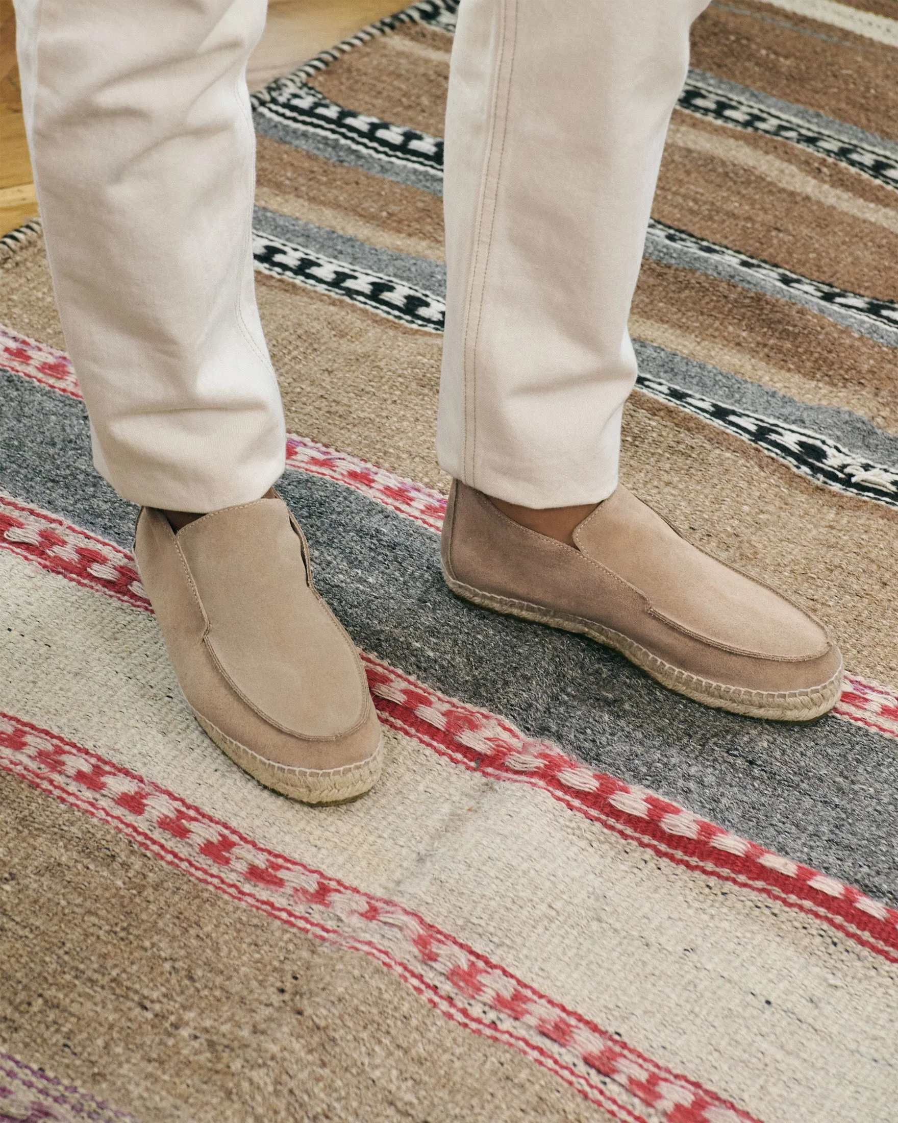 Suede Traveler Ankle Boot Espadrilles - W19LH - Hamptons Vintage Taupe