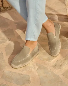 Suede Traveler Loafers Espadrilles - R44LT - Hamptons Forest