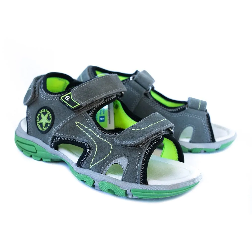 SVEN grey older boys arch support sandals