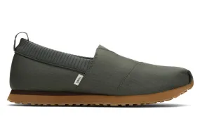 TOMS Mens Alpargata Resident Ripstop Espadrille - Thyme Green