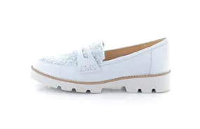 Vionic Womens' Charm Cheryl Loafers, Orthotic Insole, Arctic Ice Nubuck, 8 M