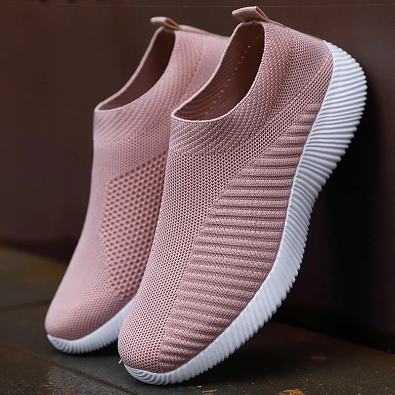 Women's Breathable Flat Shoes Elastic Flats, Lightweight Sports Shoes for Spring and Summer - Sneakers Zapatos Mujer, Footwear