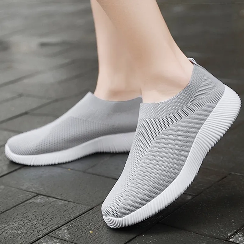 Women's Breathable Flat Shoes Elastic Flats, Lightweight Sports Shoes for Spring and Summer - Sneakers Zapatos Mujer, Footwear