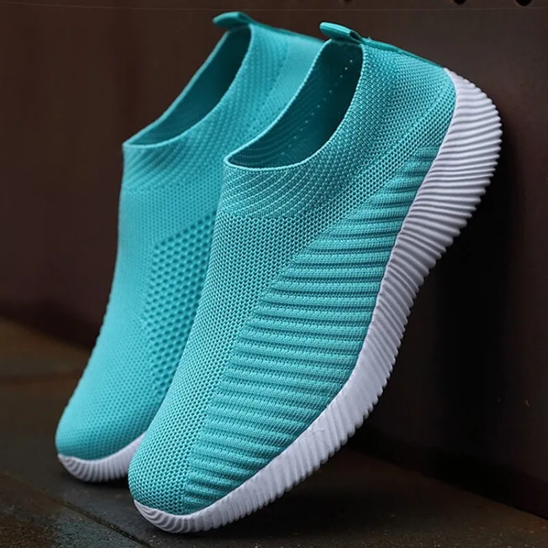 Women's Breathable Flat Shoes Elastic Flats, Lightweight Sports Shoes for Spring and Summer - Sneakers Zapatos Mujer, Footwear