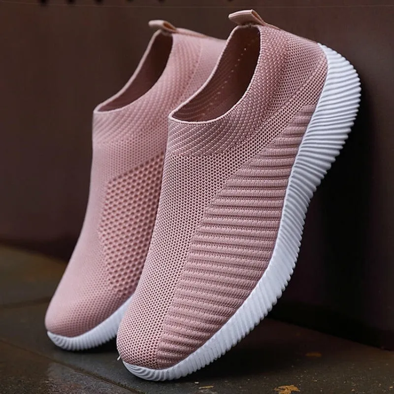 Women's Breathable Flat Shoes Elastic Flats, Lightweight Sports Shoes for Spring and Summer - Sneakers Zapatos Mujer, Footwear