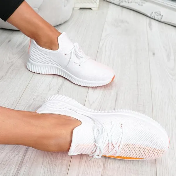 Women's Breathable Lightweight Lace-Up Sneakers