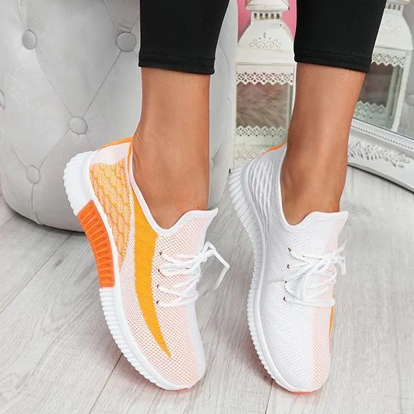 Women's Breathable Lightweight Lace-Up Sneakers