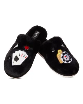 Women's Casino Plush Memory Foam Slippers
