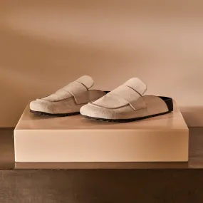 Women's Suede Slip On Loafer - Plaster