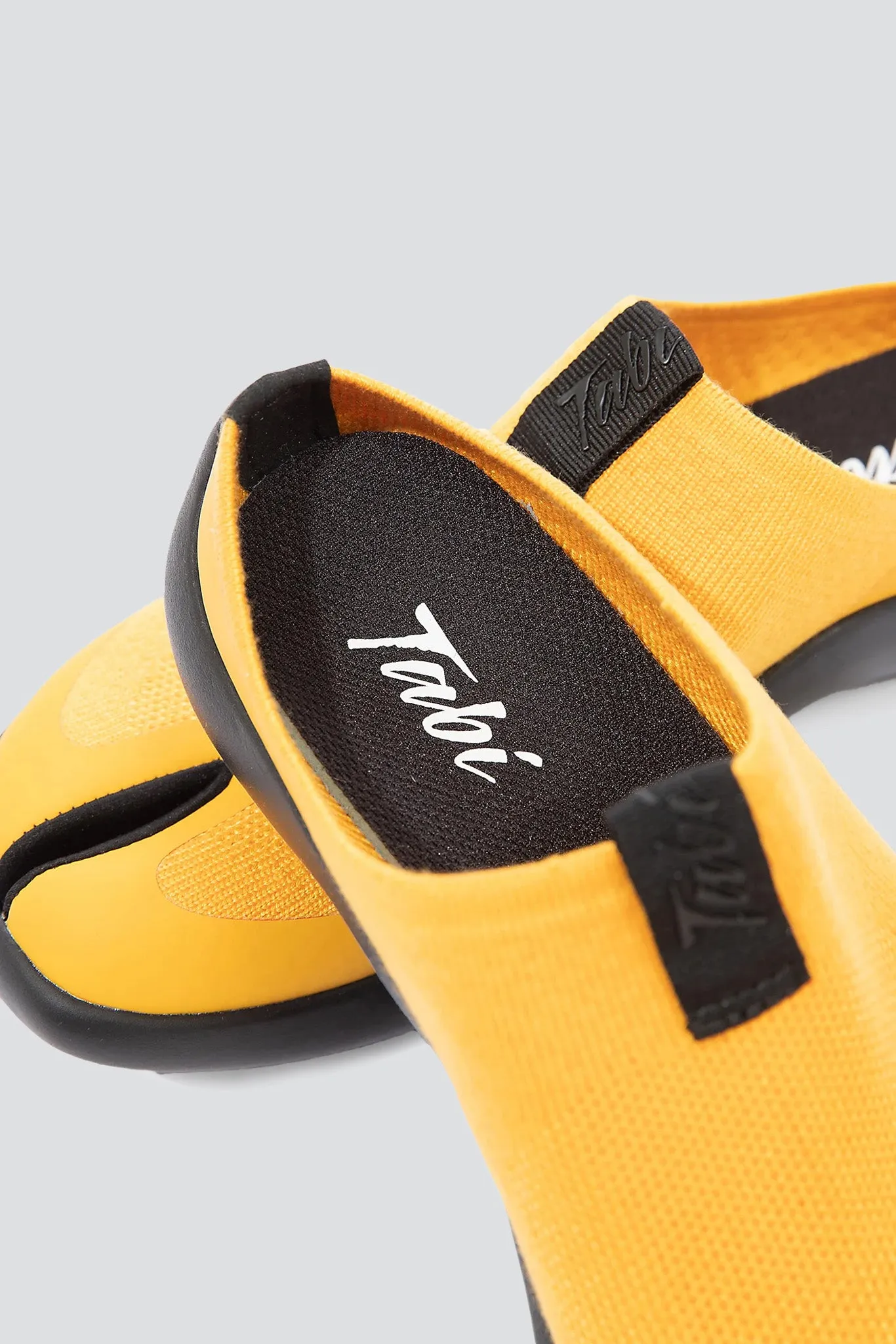 Yellow/Black Tabi Mules